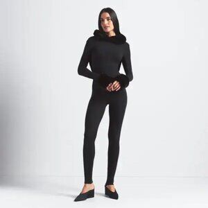 Skims cloud hooded catsuit - onyx